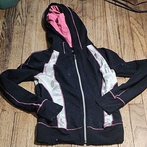 BEBE SPORTS zip Jacket With Silver Accents